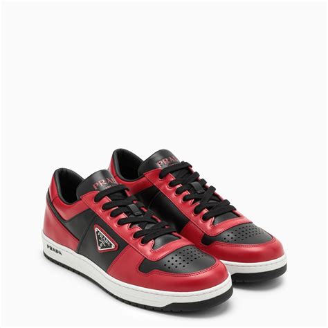 prada red chunky trainers